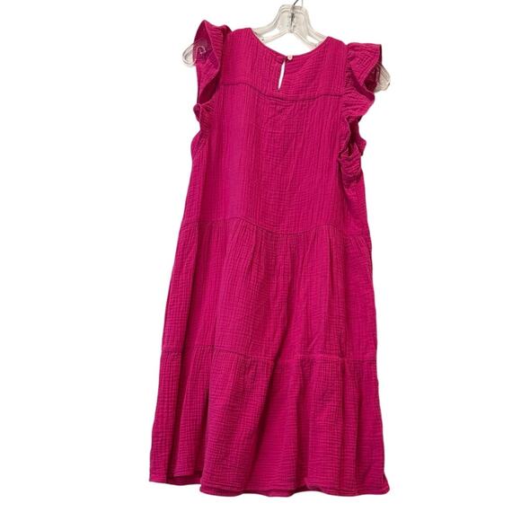 J Crew Womens Pink Mini Gauze Dress Sleeveless Style BP628 New with Tags - Picture 2 of 7